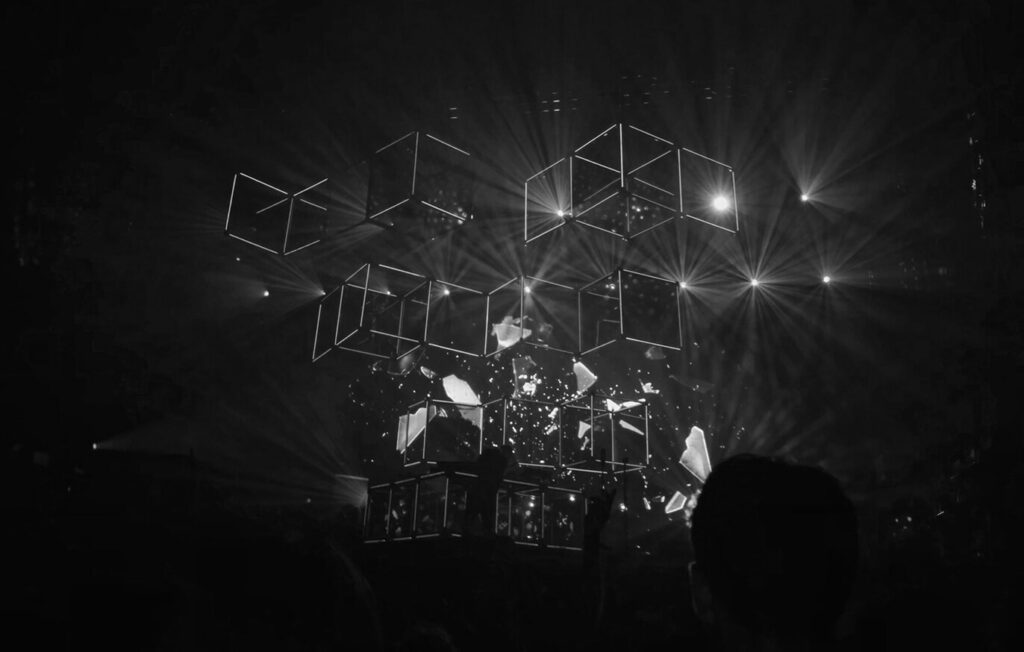 red de conexiones del ecosistema digital